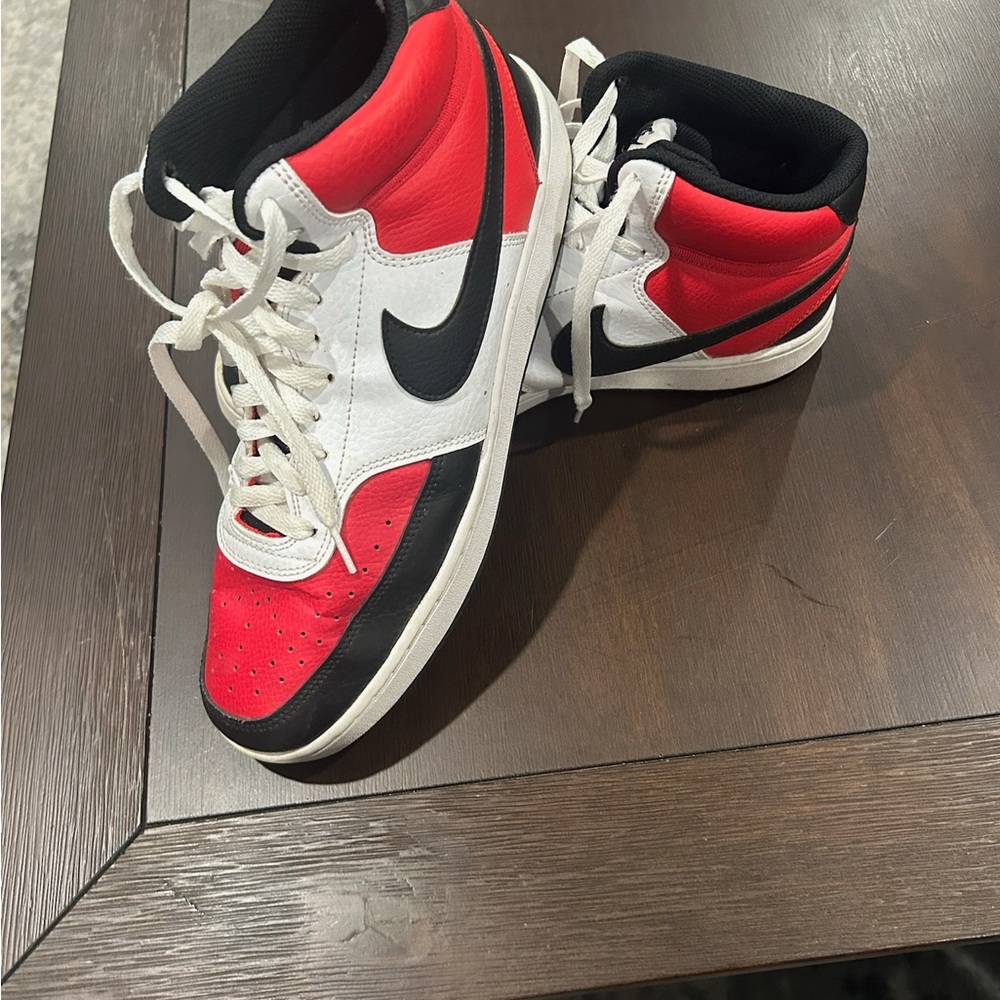 Nike Red and White Athletic Shoes